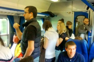 treno Tirano Milano affollato