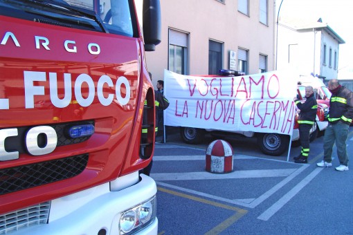 protesta vigili del fuoco - dicembre 2013