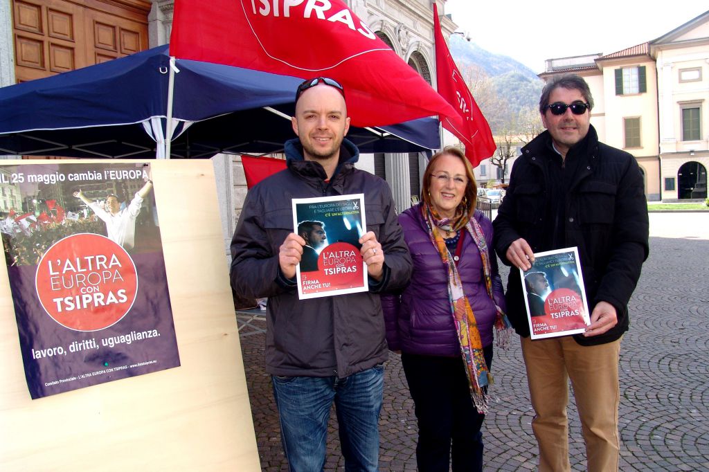 “L’altra Europa con Tsipras” : nel lecchese oltre mille adesioni