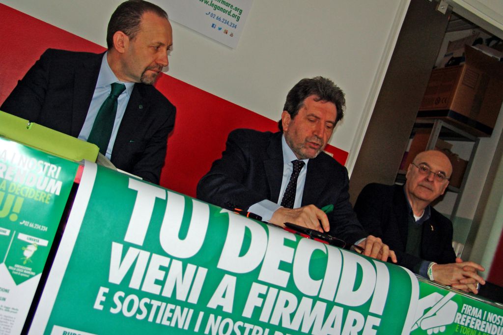 Referendum della Lega: “Obiettivo 3 milioni di firme”