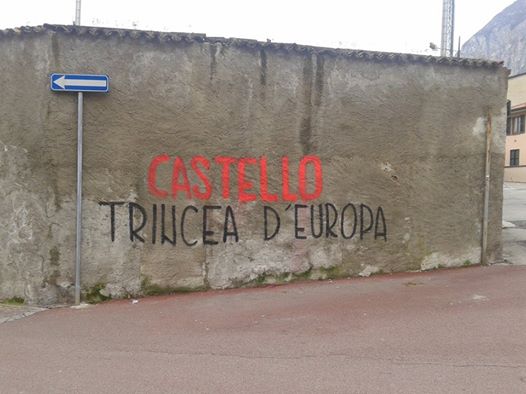 “Trincea d’Europa”, imbrattati altri muri. Ecco i presunti autori