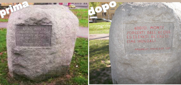 Lecco. Restaurate le targhe Manzoniane della città