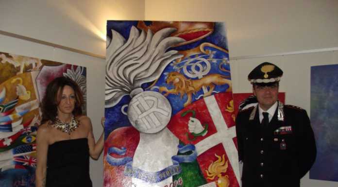 Malgrate, l’arte di Luisa Colombo omaggia l’Arma dei Carabinieri