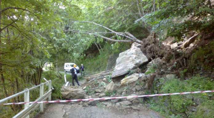 Frana di Pagnona, eppur si muove… Soccorso Alpino sul posto