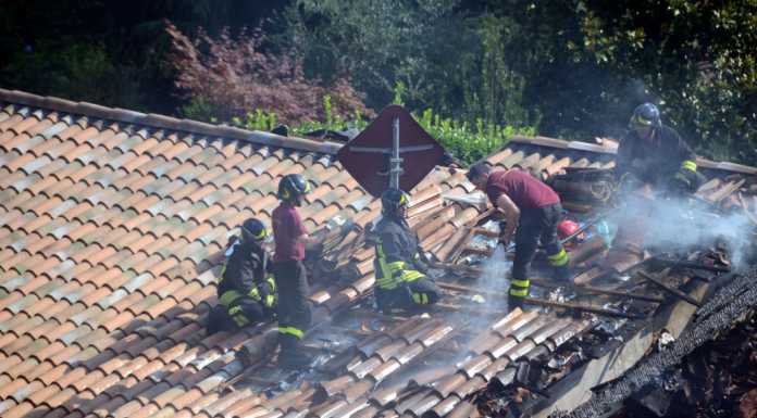Missaglia: incendio devasta una villa, ingenti i danni