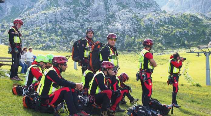 Esercitazione per la XIX Delegazione Lariana del Soccorso alpino