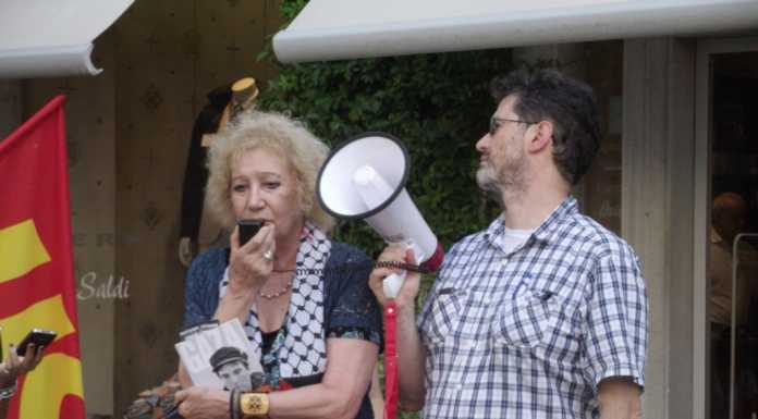 In piazza per la pace, Egidia Beretta: “Stop al massacro di Gaza”