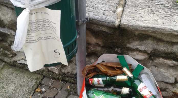 Rifiuti abbandonati anche a Rancio. “Ignoranza e inciviltà”