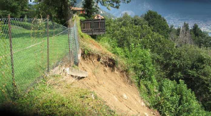 Galbiate: frana in via del Tuf, sgomberate tre abitazioni