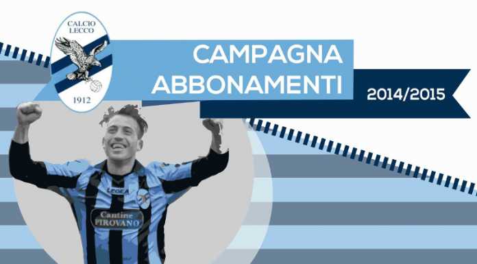 Calcio Lecco, da giovedì inizia la campagna abbonamenti