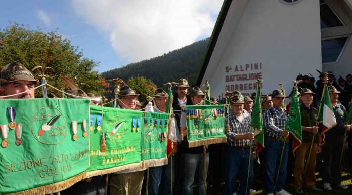 Alpini, annullato l’annuale raduno sezionale alle Betulle