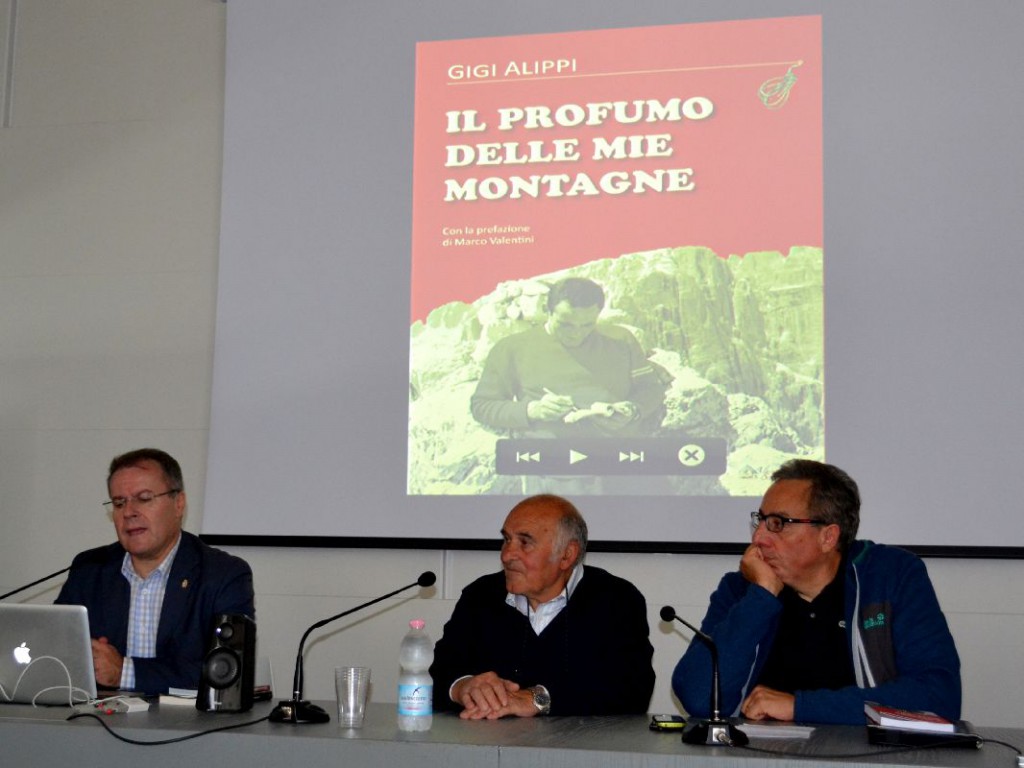 Da sinistra il sindaco Virginio Brivio, Gigi Alippi e l'ex prefetto di Lecco Marco Valentini.