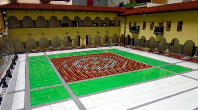20 mila mattonicini Lego per riprodurre il Monastero del Lavello
