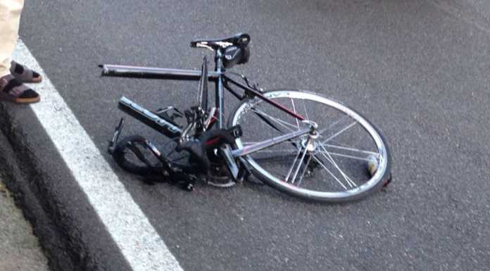 Scontro bici – moto a Laorca, gravissimo ciclista 48enne