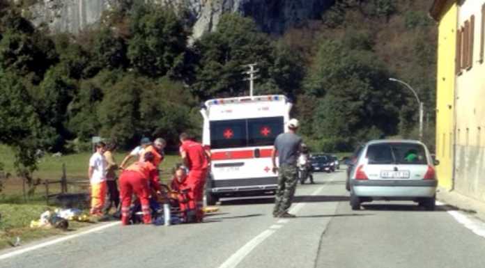 Brutto incidente a Pasturo, coinvolte un’auto e una moto