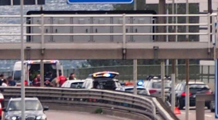 Scontro auto – moto, incidente sulla Statale 36 in direzione Sud