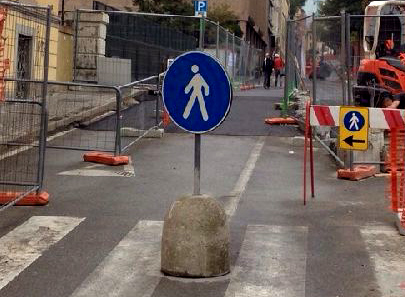 C.so Matteotti: il ponte Badoni è stato riaperto ai pedoni