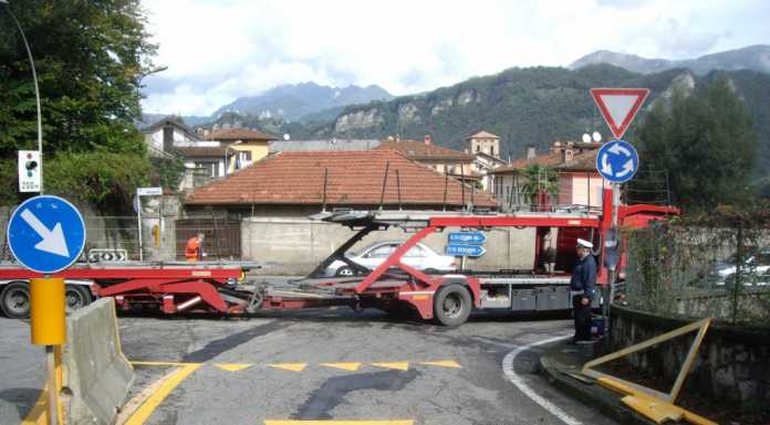 Brivio. Nuova rotatoria sperimentale tra la Sr 342 e la Sp 56