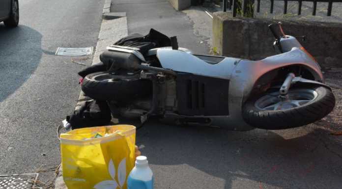 Via Polvara: incidente in moto, giovane coppia in ospedale