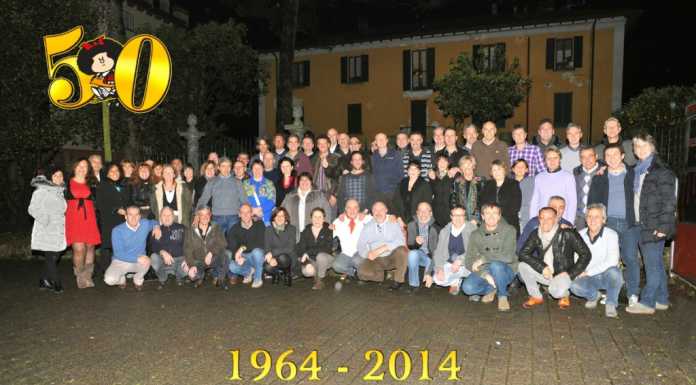 Mandello: festa per i 50 anni tra amarcord e foto di gruppo