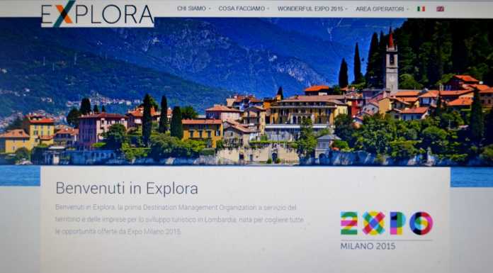 Varenna nella home page del sito Internet di Expo 2015