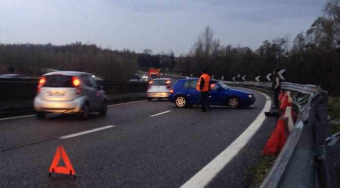Incidente allo svincolo di Suello, code in mattinata in SS36