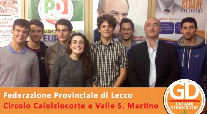 “Aria nuova”: primo incontro dei giovani democratici calolziesi