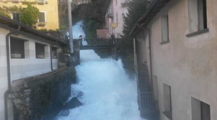 Varenna: il Fiumelatte regala il suo “candido” spettacolo