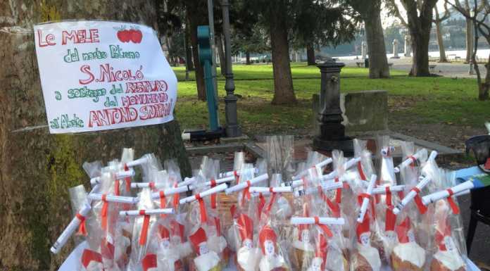 Statua di Stoppani: per il restauro già raccolti 600 € con le “mele”