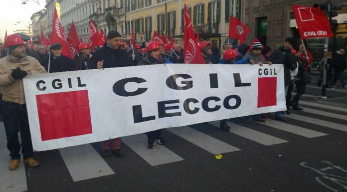 Sciopero generale: alta l’adesione dei lavoratori lecchesi