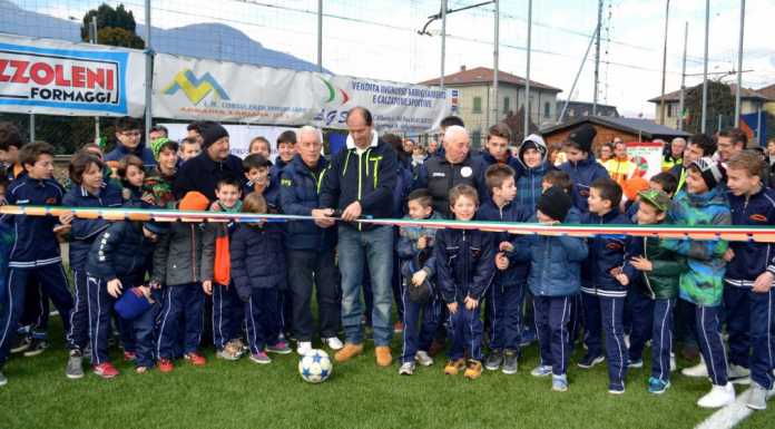 Abbadia: inaugurato il nuovo campo di calcio in sintetico