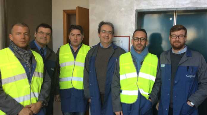 Gli esponenti della Regione Nava e Piazza in visita alla Collini di Civate