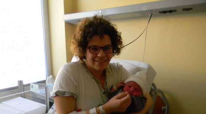 Cicogna a Lecco: Camilla saluta il 2014, Diego inaugura il 2015