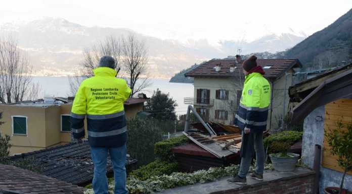 Il vento fa danni anche a Dorio: scoperchiato il tetto di una casa