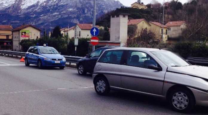 Incidente a Malgrate, un ferito e code verso Valmadrera