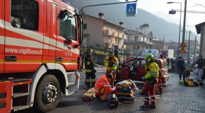 Brutto incidente a Torre de Busi, anziano elisoccorso