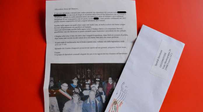 Lettera di fuoco contro 2 dipendenti comunali elogiati: è polemica