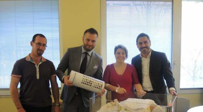 Ospedale: donati 5 completi di lenzuola ai bimbi nati l’8 marzo