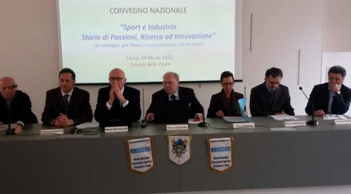 Lecco, convegno Unasci: Sport e industria binomio vincente