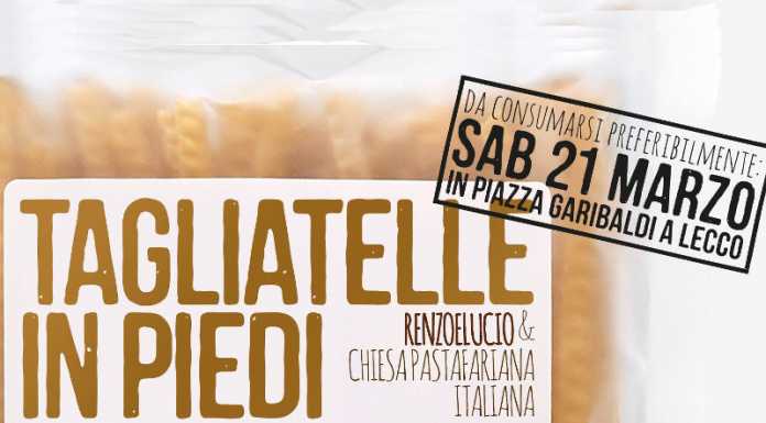 Tagliatelle in Piedi, il 21 marzo a Lecco contro la discriminazione
