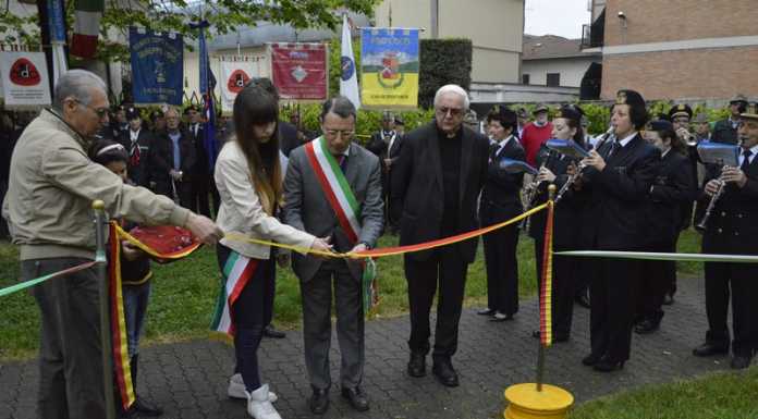 Calolzio inaugura parco Don Gnocchi festeggiando Avis e Aido