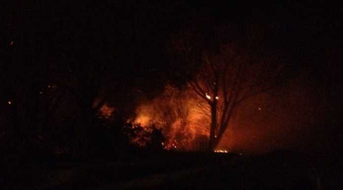 Pauroso incendio a Olginate: il vento alimenta le fiamme