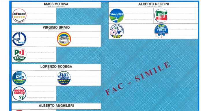 Elezioni a Lecco: ecco la scheda elettorale e una guida al voto