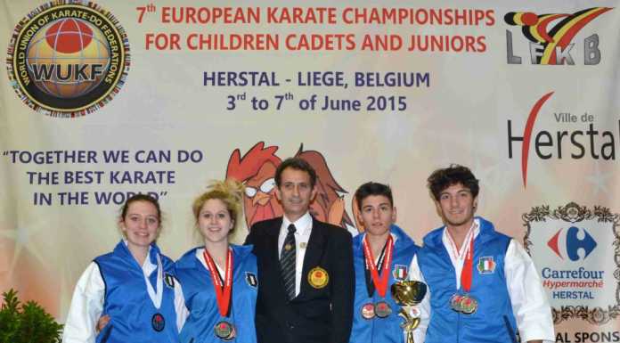 Karate: incetta di medaglie in Belgio per l’ASD Fuji-Yama