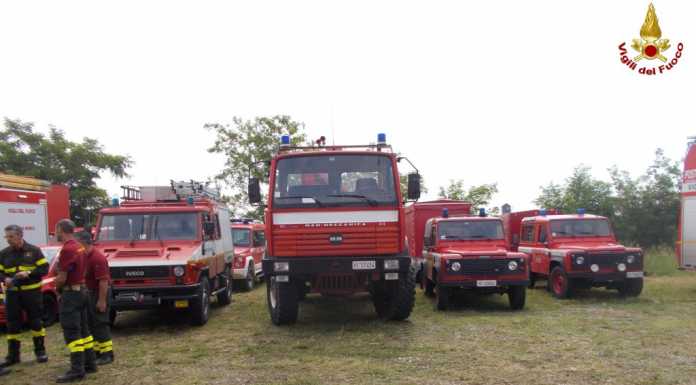 Anche i pompieri lecchesi alla maxi esercitazione di Dalmine