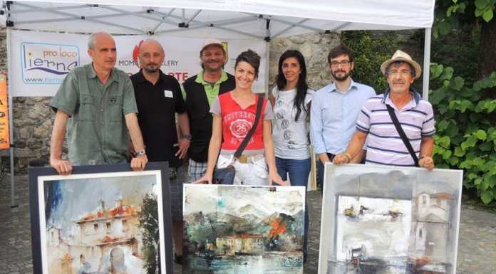 Lierna, Donato Ciceri vince il concorso di pittura “Attorno al castello”