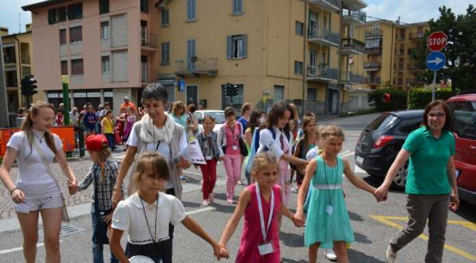 Accolti a Belledo i 34 bimbi ucraini ospiti delle famiglie lecchesi