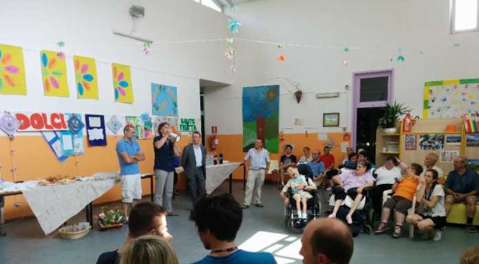 Calolzio, festa al centro disabili. Riaprirà con la nuova pavimentazione