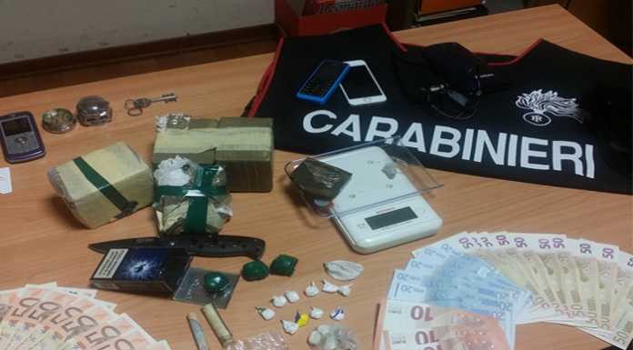 Blitz anti spaccio in Brianza: 3 arresti, 2 kg di droga sequestrati