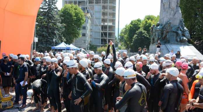 Triathlon Olimpico Città di Lecco, podio di Morandini e Crippa